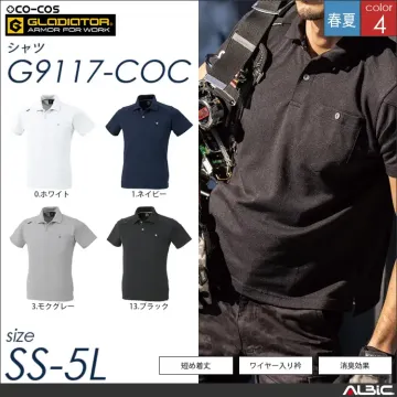 ワイヤー入り衿半袖ポロシャツ 【 g91...