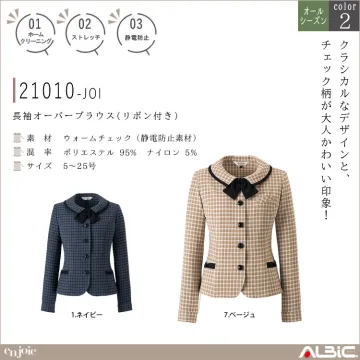 長袖オーバーブラウス(リボン付き)【21...