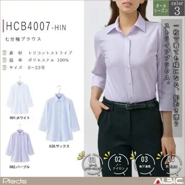 七分袖ブラウス【HCB4007-HIN】