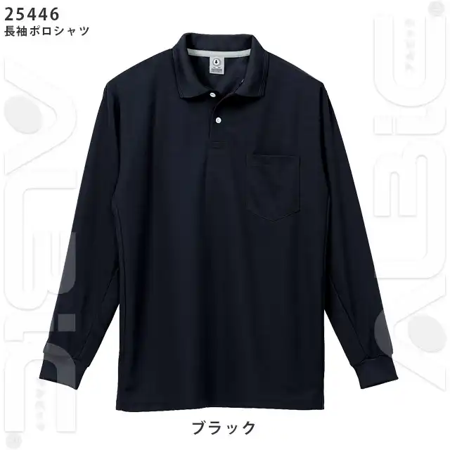 ポロシャツ 446-KROシリーズ ブラック
