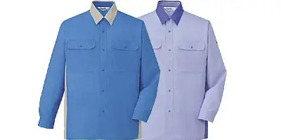 エコ製品制電長袖シャツ