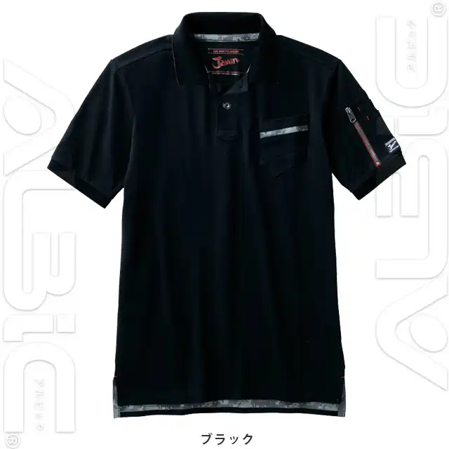ポロシャツ 55354-JIC ブラック