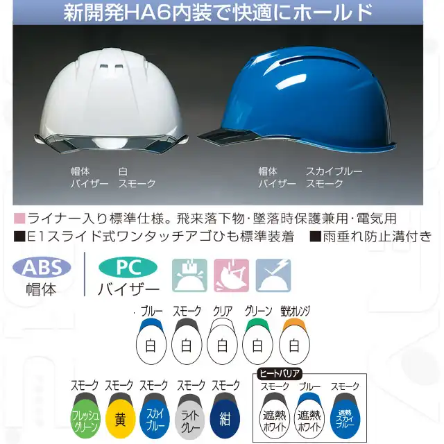 ヘルメット AA11EVO-TNKシリーズ 特徴